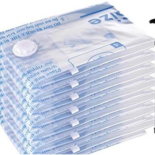 Vacuum Storage Bags 8 Large(31.49"x23.62"), Plastic Packaging Bags,Space Saver Sealer Bags, Airtight Compression Bags for Clothes, Pillows, Comforters, Blankets, Bedding