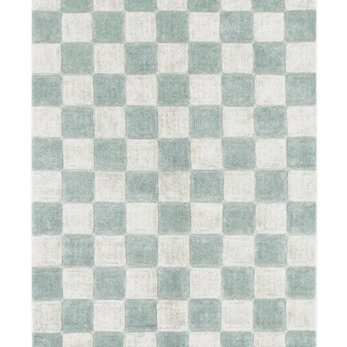 WASHABLE RUG TILES BLUE SAGE