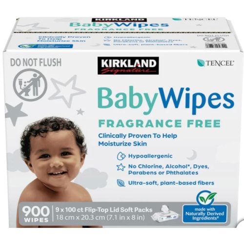 Kirkland Signature Baby Wipes Fragrance Free