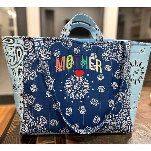 Custom Bandana Tote Bag | Personalized Embroidered, Custom Colors