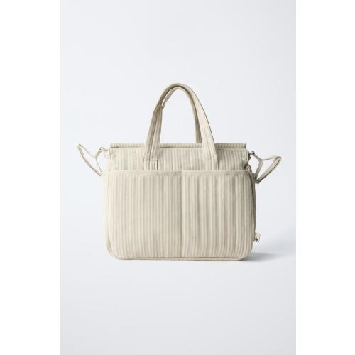 STRIPED MATERNITY BAG
