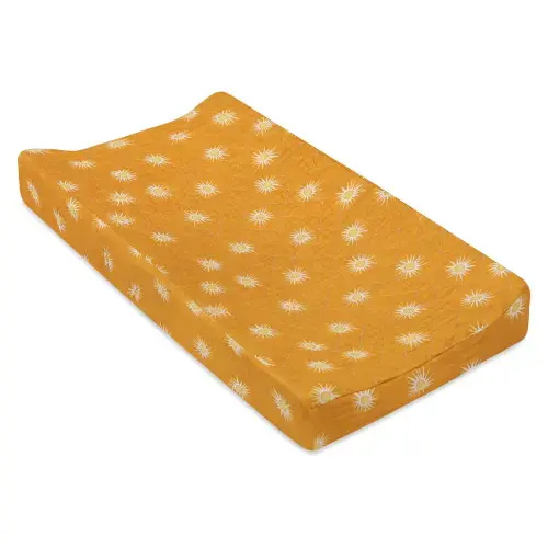 Babyletto Quilted Changing Pad Cover in GOTS Certified Organic Muslin Cotton