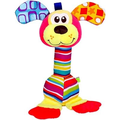 Baby Soft Rattles 0-6 Months, Baby Toys for Infant Developmental, Seneory Hand Grip Toys for Babies 6 to 12 Months, Soft Plush Toy for Baby Present