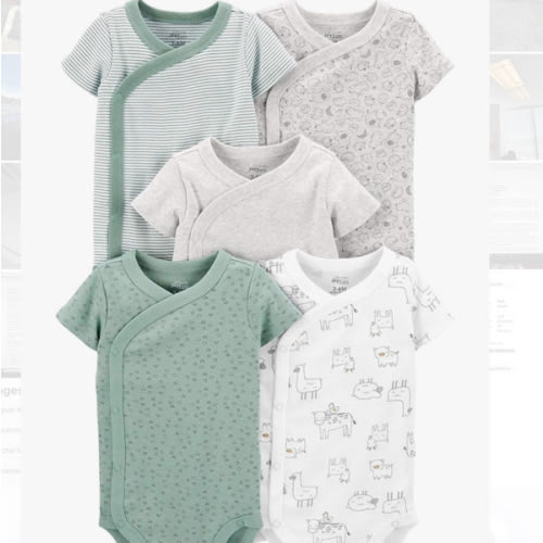 Simple Joys by Carter's unisex-baby 5-pack Side Snap Short-sleeve Bodysuit