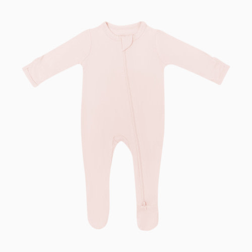 Kyte Baby Zipper Footie - Blush, 3-6 M