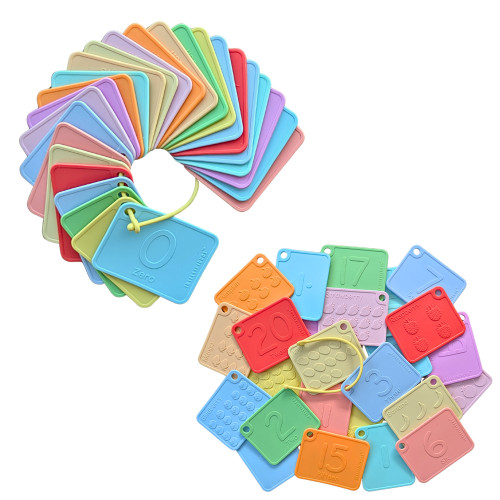 Sili123s® Award-winning Food-Grade Silicone Number Flash Cards for Toddlers and Kids Ages 1-5