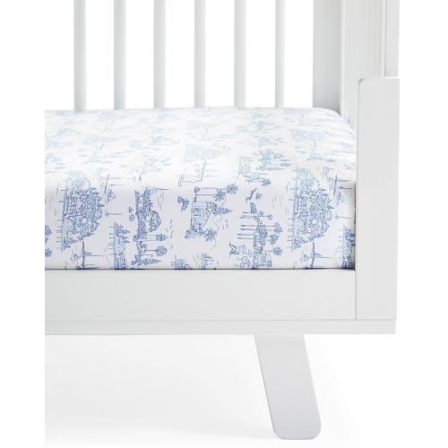 Seahaven Crib Sheet | Serena and Lily