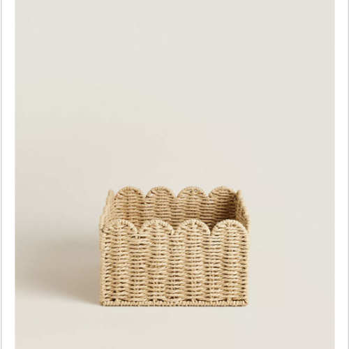 SMALL SCALLOPED BASKET | Zara Home United States of America
