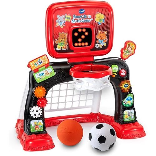 VTech Smart Shots Sports Center Amazon Exclusive (Frustration Free Packaging), Plastic 16.5 x 23 x 24 inches - Red