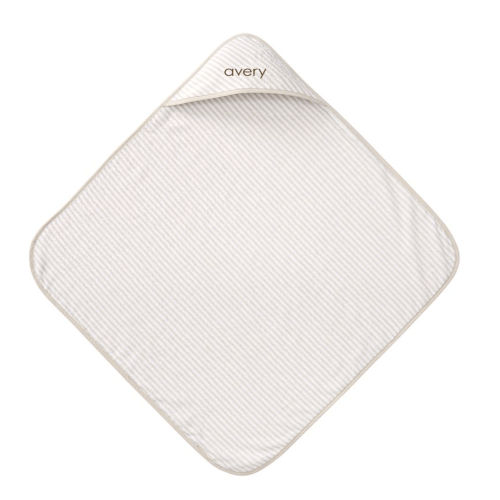 Striped Terry Baby Hooded Towel