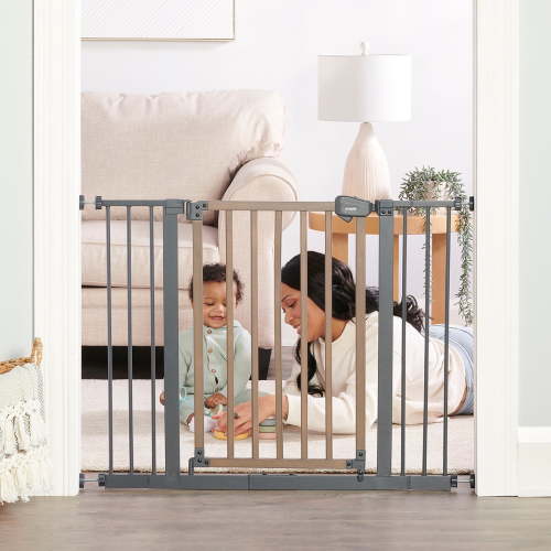 Free Shipping! Regalo Safety Gate, Multi-Style Wooden Baby and Pet Safety Gate, Adjustable 29-39.5 inches wide, 30 inches tall