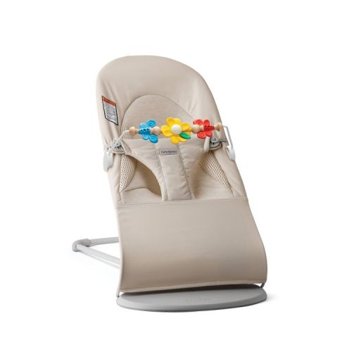 BabyBjorn Bouncer Tri-Fabric with Toy Bar - Beige