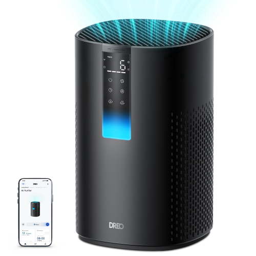 DREO HEPA Air Purifier, Large Rooms up to 1600 sq.ft, 5-Stage Filter, PM2.5 Display, Pet Hair, Dust, Dander Removal