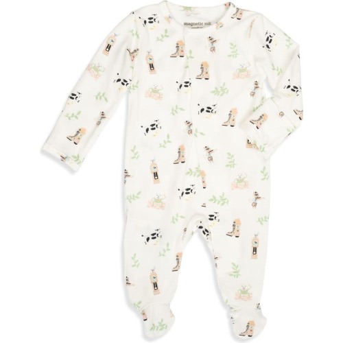 MAGNETIC ME Introduce Mother Goose Magnetic Stretch Modal Footie, 3-6 M