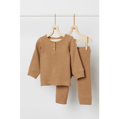Waffled Set - Beige - Kids | H&M US