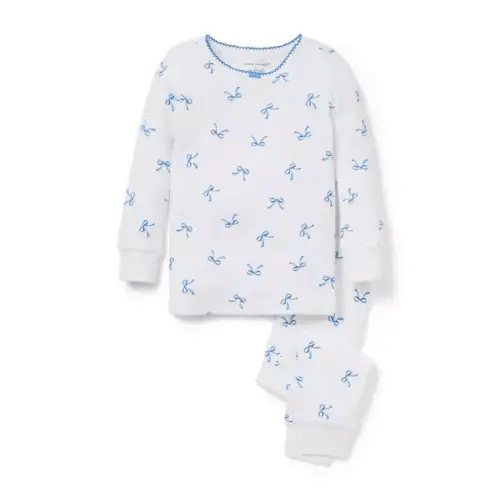 Pajamas White Bow Good Night Pointelle Pajama In Bow by Janie and Jack