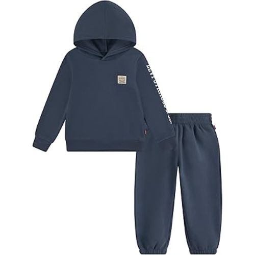 Levi's unisex-baby Hoodie and Jogger Pants 2-piece Outfit Set