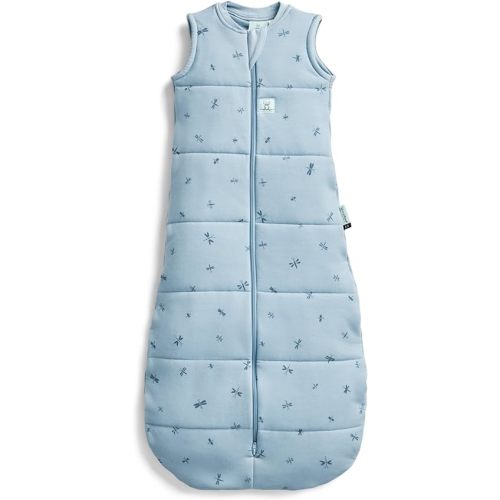ergoPouch 1.0 Tog Jersey Sleeping Bag – Arms-Out Baby Sleep Sack, Ideal Transition from Swaddling, Slim Fit Keeps Baby Secure & Comfortable, Soft Breathable Fabric (3-12 Months, Dragonflies)