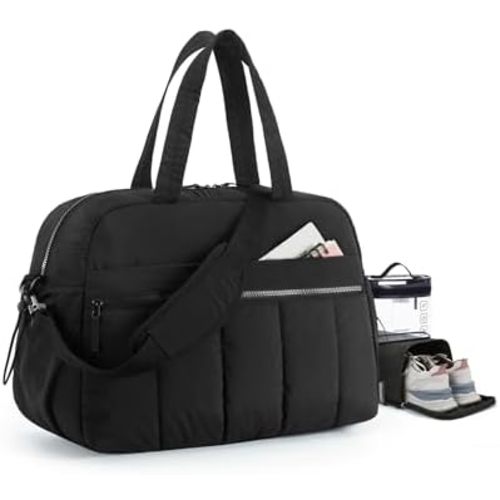 BAGSMART Gym Bag for Women, Duffle Bag for Travel with Wet Pocket, Lightweight Carry on Weekender Duffel, Water Resistant