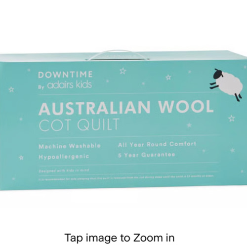 Downtime Australian Wool Cot Quilt | Adairs