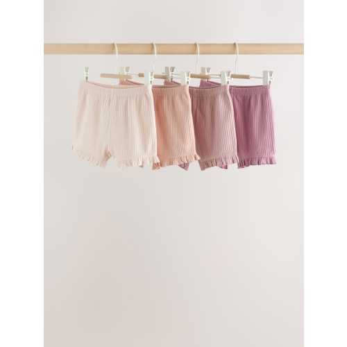 Pink Baby Shorts 4 Pack (0mths-2yrs)