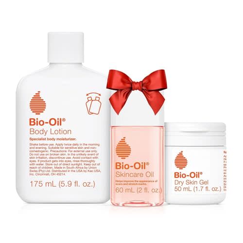 Bio-Oil Skincare Set, Trial Kit for Scars, Stretch Marks, and Dry Skin, 3 Piece Travel Size Kit