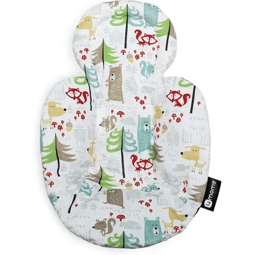 4moms RockaRoo and MamaRoo Little Forest Infant Insert, Machine Washable, Soft, Plush Fabric, Reversible Design