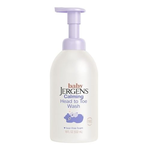 Jergens Baby Calming Head-to-Toe Foaming Wash & Shampoo, 18 Fl Oz