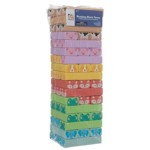 Wood Stacking Block Tower