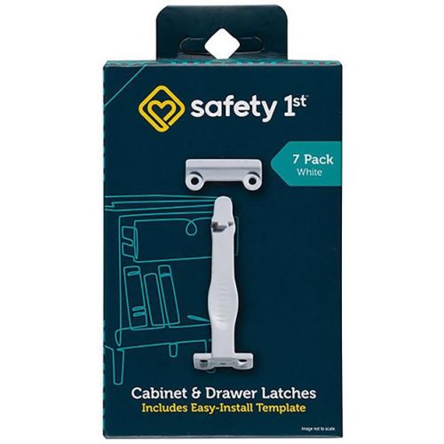 Safety 1st White Plastic Drawer Latches 7 pack