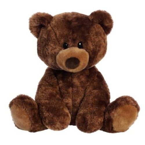 Aurora Large Coco Swirl Bear Snuggly Stuffed Animal Brown 12.5"