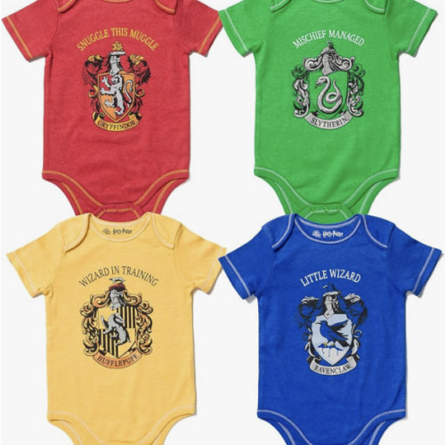 Harry Potter Baby 4 Pack Bodysuits Newborn to Infant