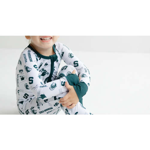 Michigan State Spartans Baby Zipper Onesie | Tailgate Tikes
