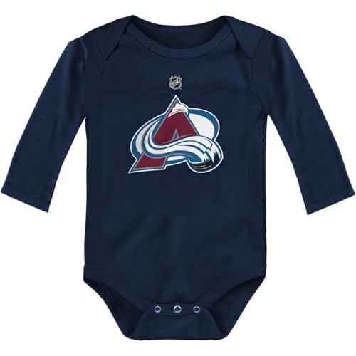 Outerstuff NHL Newborn & Infants 0-24 Months Primary Logo Long Sleeve Bodysuit Creeper Romper