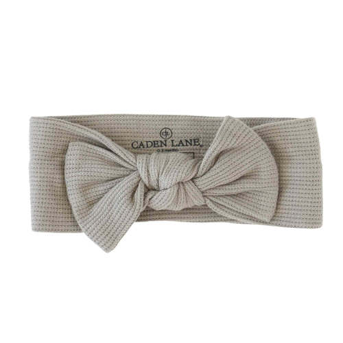 Eucalyptus Bamboo Waffle Knit Large Bow Headwrap