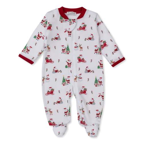 Christmas Capers Zip Footie - 6-9 Month