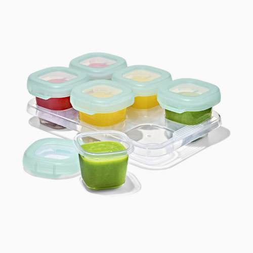 Baby Blocks 2 Oz Food Storage Containers - Opal