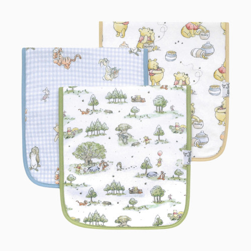 Copper Pearl Printed Burp Cloth Set - Hundred Acre Wood