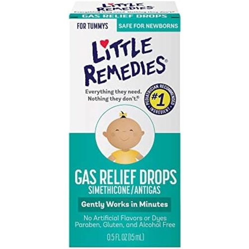 Little Remedies Gas Relief Drops for Tummy's, Natural Berry, 0.5 oz