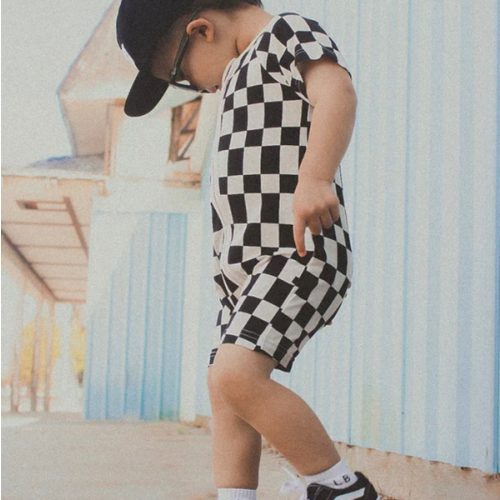 Checker Shorties - Black | Little Trouble