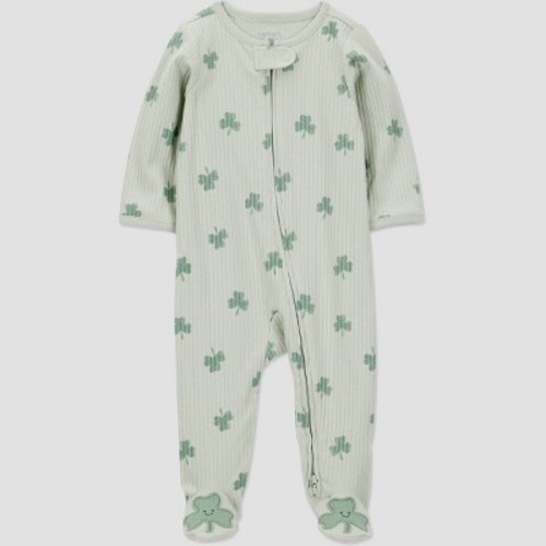 Carter's Just One You® Baby St. Patrick's Day Shamrock Sleep N' Play- Green 9M