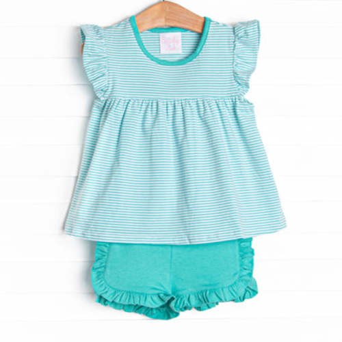 Watermelon Whimsy Embroidered Bloomer Set, Pink – Stitchy Fish