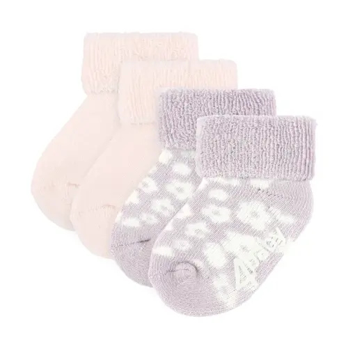 4Baby 2 Pack Booties Pink | Baby Bunting AU