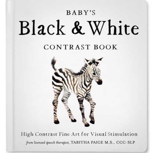 Baby's Black and White Contrast Book: High-Contrast Art for Visual Stimulation at Tummy Time (Tabitha Paige Children's Book Series)