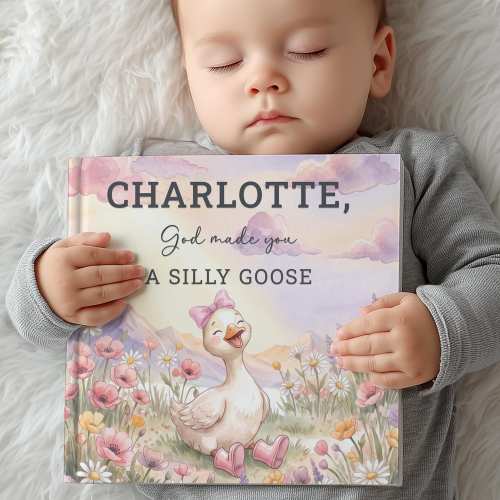 Personalized Christian Goose Book, Custom Farm Storybook With Name, Baptism Gift for Girl, Bedtime Keepsake for Toddlers