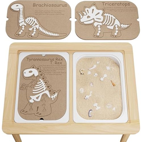 Sensory Table Flisat Trofast Inserts Dinosaurs Puzzle Set of 3 Pieces