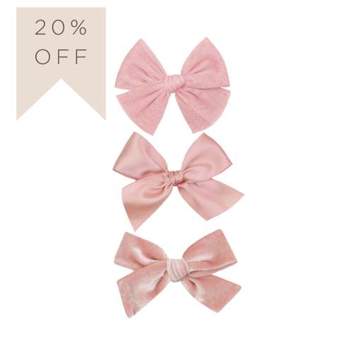 Bow 3 Pack: Bubblegum Clips
