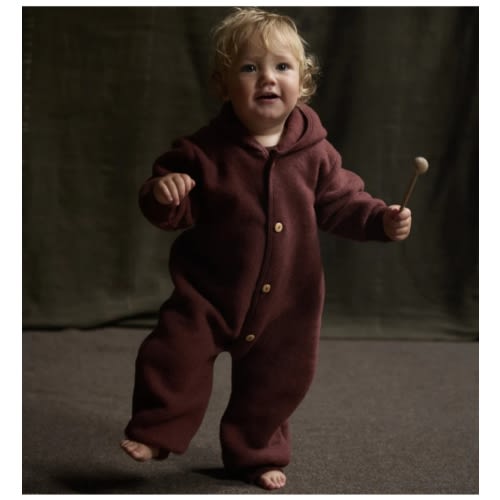Pipit Baby Suit - Merino Wool Fleece - Seaweed