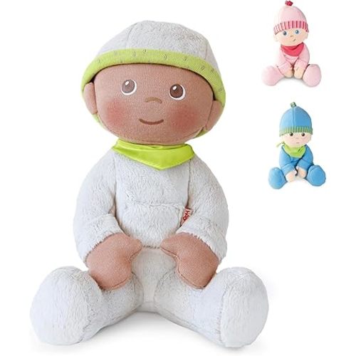 HABA Snug Up Ollie Doll: My First Baby Doll & Soft Plush Toy for Toddlers 1-3, Gender Neutral New Baby Gift