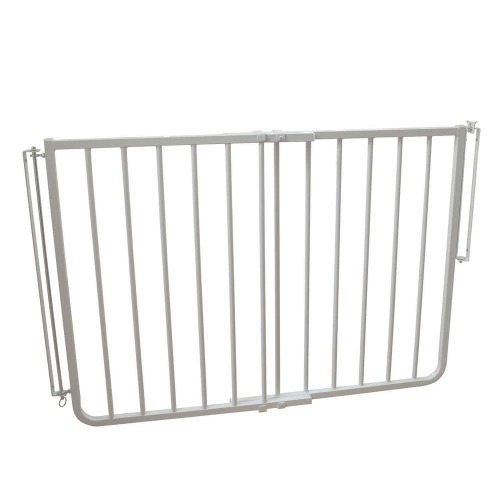 30 in. H x 27 in. to 42.5 in. W x 2 in. D Stairway Special Safety Gate in White
